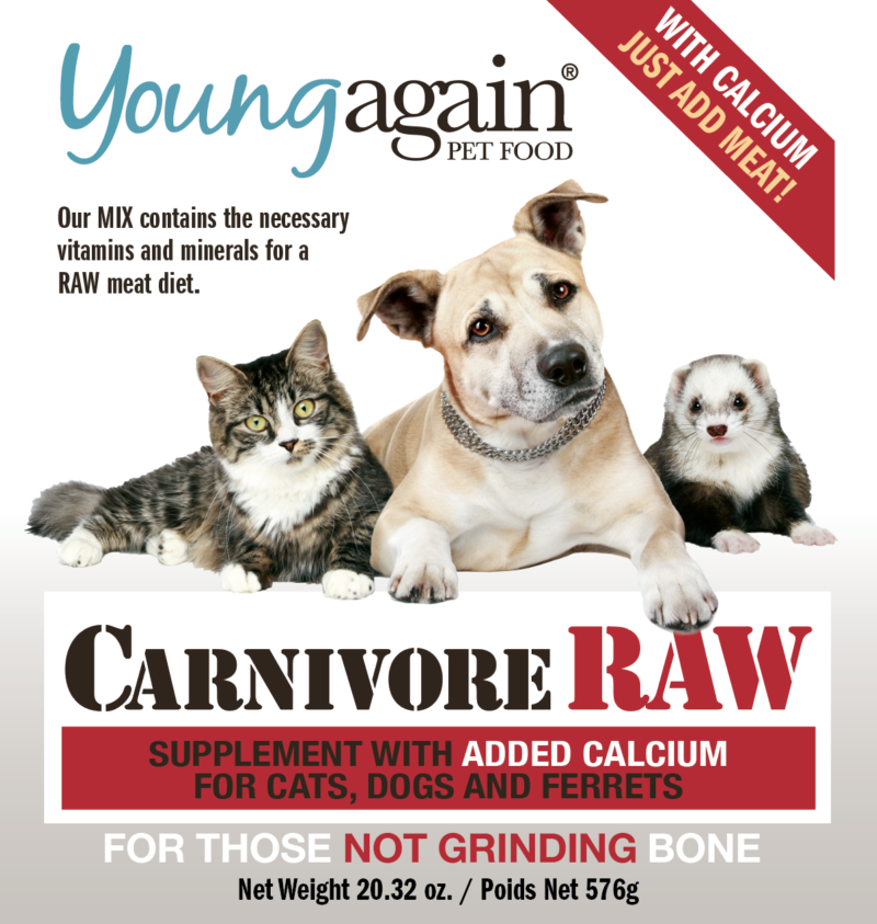 Young Again Carnivore RAW with calcium