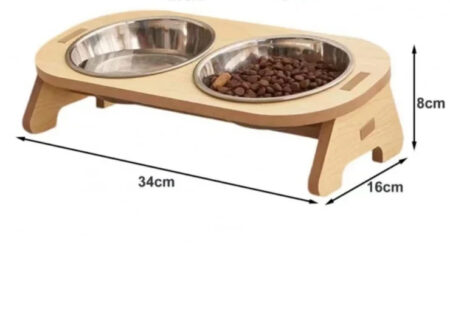 Elevated Stainless Steel Cat Food Bowl